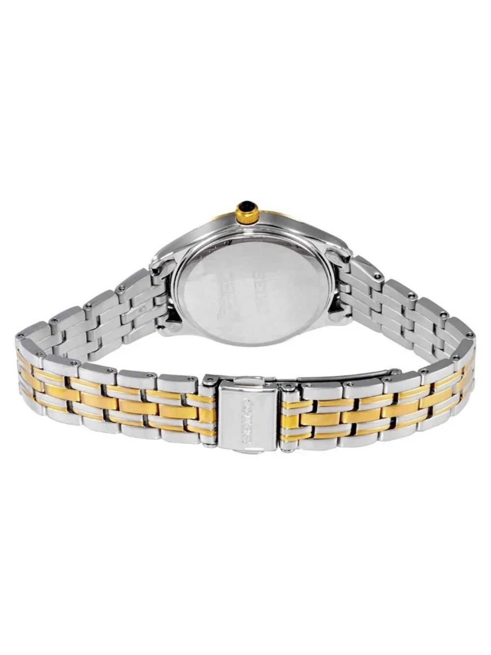 NWT Seiko Quartz White Dial Two-tone Ladies Watch
